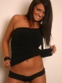 Brooke is back in her sexy black panties & top