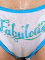 Jenny shows off her wet panties
