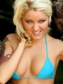 Jeska shows off her perfect tight body in her new blue biniki
