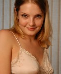 Danielle strips out of her little sexy lace outfit