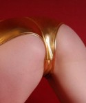 Danielle shows off her tight round perfect for fucking ass in shiny booty shorts