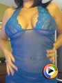 Krissys huge round tits are barely covered by her lace top
