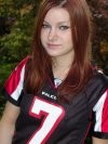 Kori playing football
