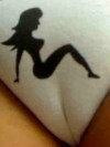 Brooke shows off an amazing camel toe in her tight panties