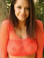 Brittanys perfect huge tits are almost visable through her mesh top